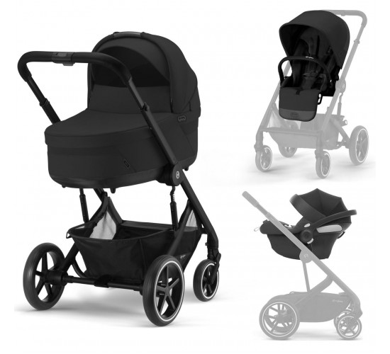 Детская коляска Cybex Balios S Lux BLK Aton B2 i-Size 3 в 1 new