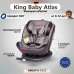 Автокресло Atlas King Baby 360 ° Isofix 0-36 кг