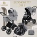 Коляска Luxmom 777 3 в 1 с лежачим автокреслом