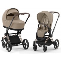 Коляска Cybex Priam IV Rose Gold 2 в 1 Cozy beige