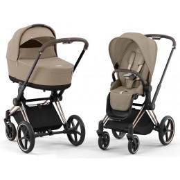 Коляска Cybex Priam IV Rose Gold 2 в 1 Cozy beige
