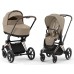 Коляска Cybex Priam IV Rose Gold 2 в 1 Cozy beige