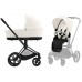 Коляска Cybex Priam IV Matt Black 2 в 1 Off White