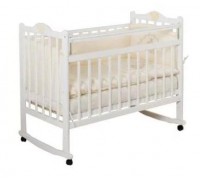 Кроватка Incanto Юлиус колесо-качалка с автостенкой
