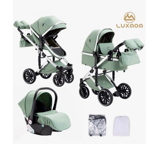 Коляска Luxmom F 2 A 3 в 1 с автокреслом трансформер 