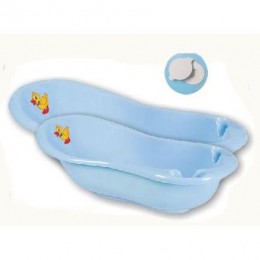Детская ванна 100 см «Уточка» с пробкой Арт.1353 голубой