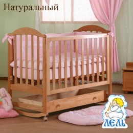 Кроватка АБ 17.1 "Лилия" натуральный