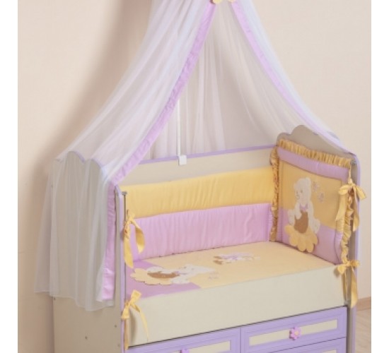 Комплект в кроватку Сдобина Арт. 64 фиолетовый