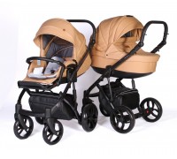 Детская коляска Baby Merc Zipy Q limited edition кожа 2 в 1