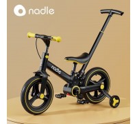 Велосипед беговел четырёхколёсный Luxmom 3900 с ручкой