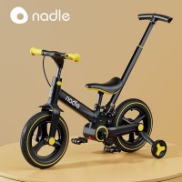 Велосипед беговел четырёхколёсный Luxmom 3900 с ручкой