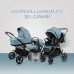 Коляска Luxmom 812 модульная 3 в 1 с автокреслом 