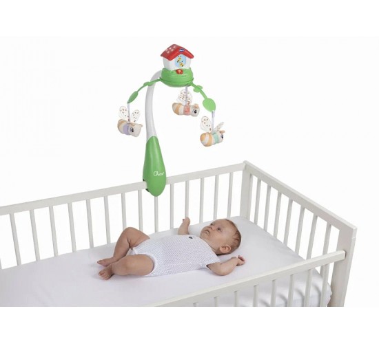 Игрушка на кроватку мобил Chicco Пчелиный домик +звёздное небо