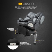 Автокресло Osann Eno 360 SL Isofix поворотное university grey