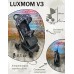Коляска книжка Luxmom v 3 лёгкая спинка на ремнях