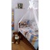Комплект в детскую кроватку "Совы"6 прд. Арт. 055Б