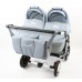 Детская коляска для двойни BartPlast Teddy Fenix Duo 2в1