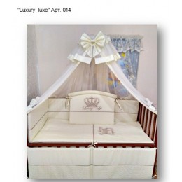 Комплект в детскую кроватку "Luxury Luxe" 6 предметов Арт. 0-14