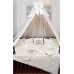 Комплект в детскую кроватку Vanchetti "Luxury mini" 18 предметов Арт. 014