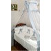Комплект в детскую кроватку Vanchetti "Vinchi Silver" 18 прд. Арт. 036S