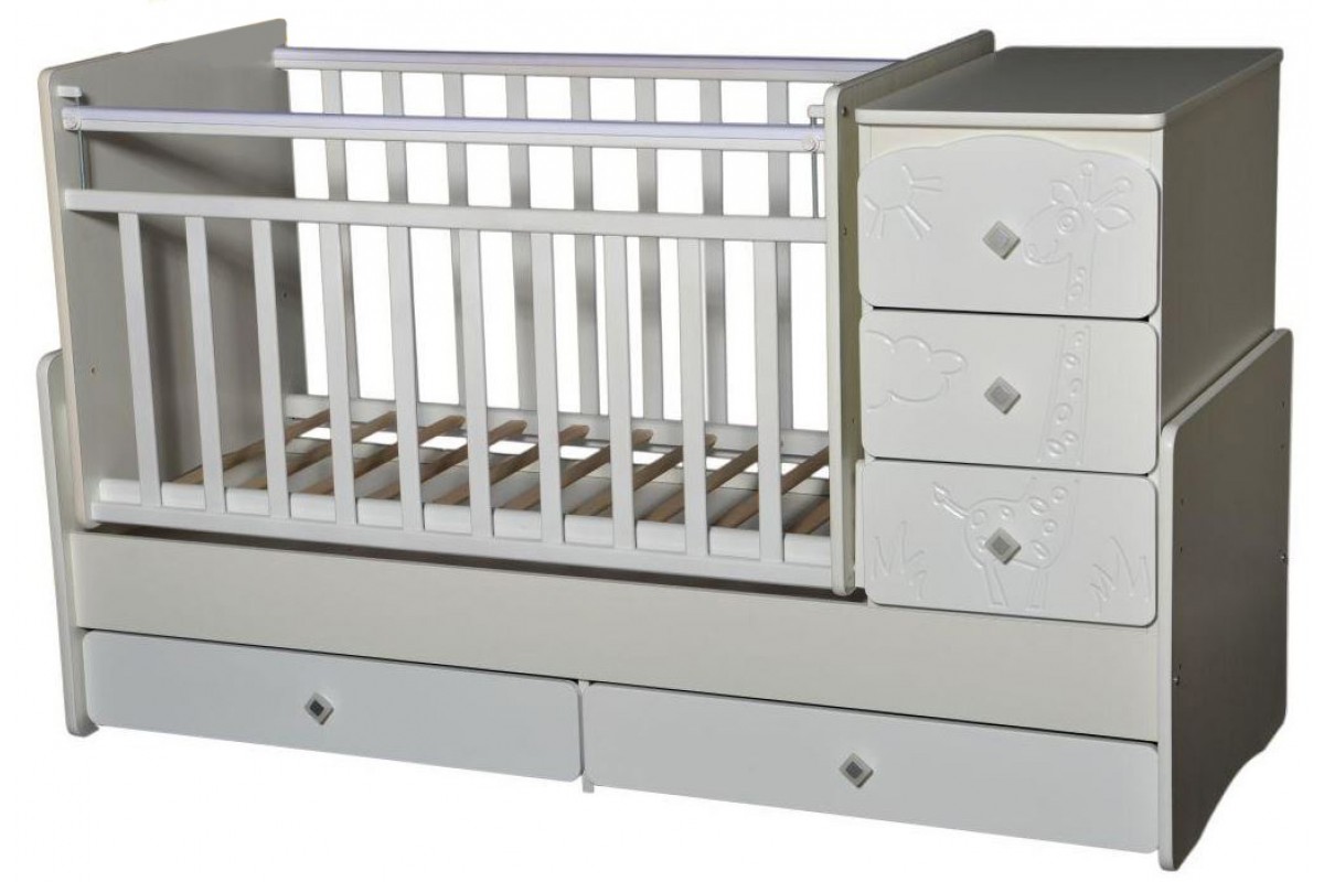 детская кроватка для новорожденных трансформер с пеленальным столиком
