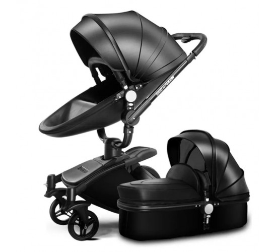 Коляска Aulon Max 2 в 1 black eco чёрный купить в интернет-магазине ...